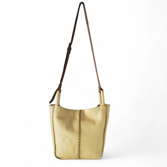 THE SAK Los Feliz Buttercup Pebbled Leather Crossbody|Shoulder Tote| Bag Purse - Picture 2 of 16